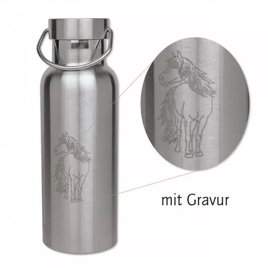 Lutz Mauder TapirElla Edelstahl Trinkflasche Pferde, 500 ml