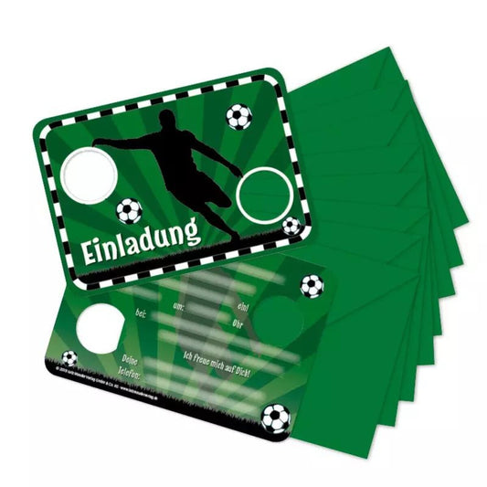 Lutz Mauder TapirElla Stanzkarte Einladungs-Set, Fußball