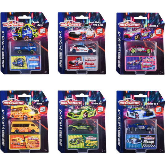 Majorette Japan Series Deluxe Cars, 1 Stück, 6-fach sortiert