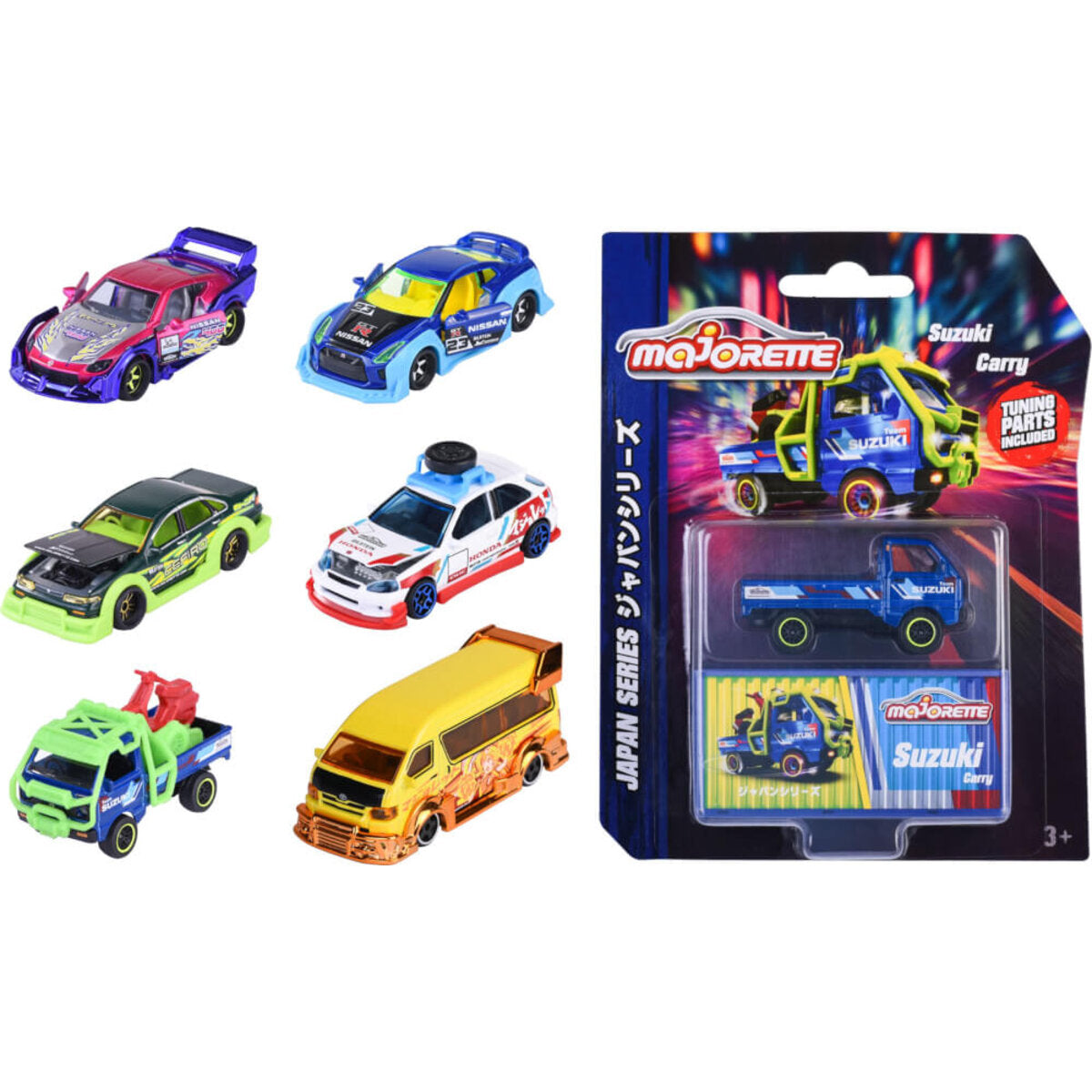 Majorette Japan Series Deluxe Cars, 1 Stück, 6-fach sortiert