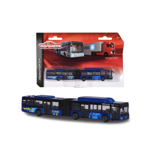 Majorette MAN City Bus+Siemens Avenio Tram, 1 Stück, 6-fach sortiert