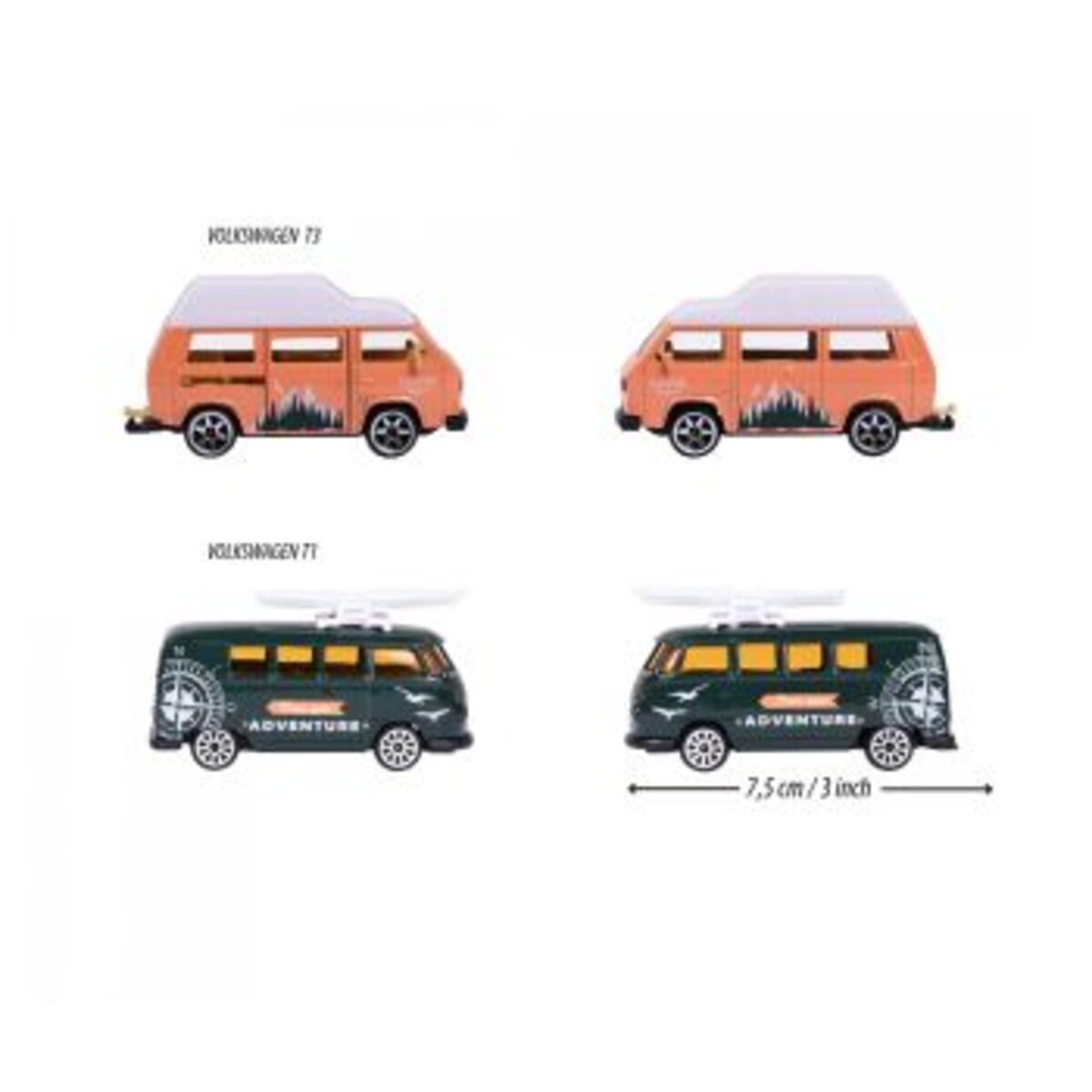 Majorette VW The Originals 2er Set Adventure