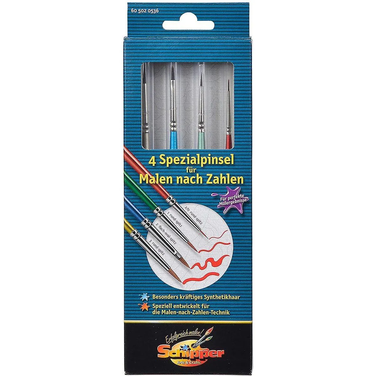 Malen nach Zahlen 4 Spezialpinsel