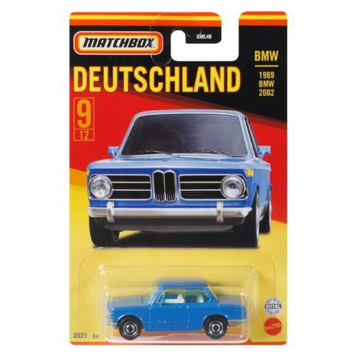 Mattel Matchbox Best of Germany Die-Cast Sortiment, 1 Stück, 5-fach sortiert