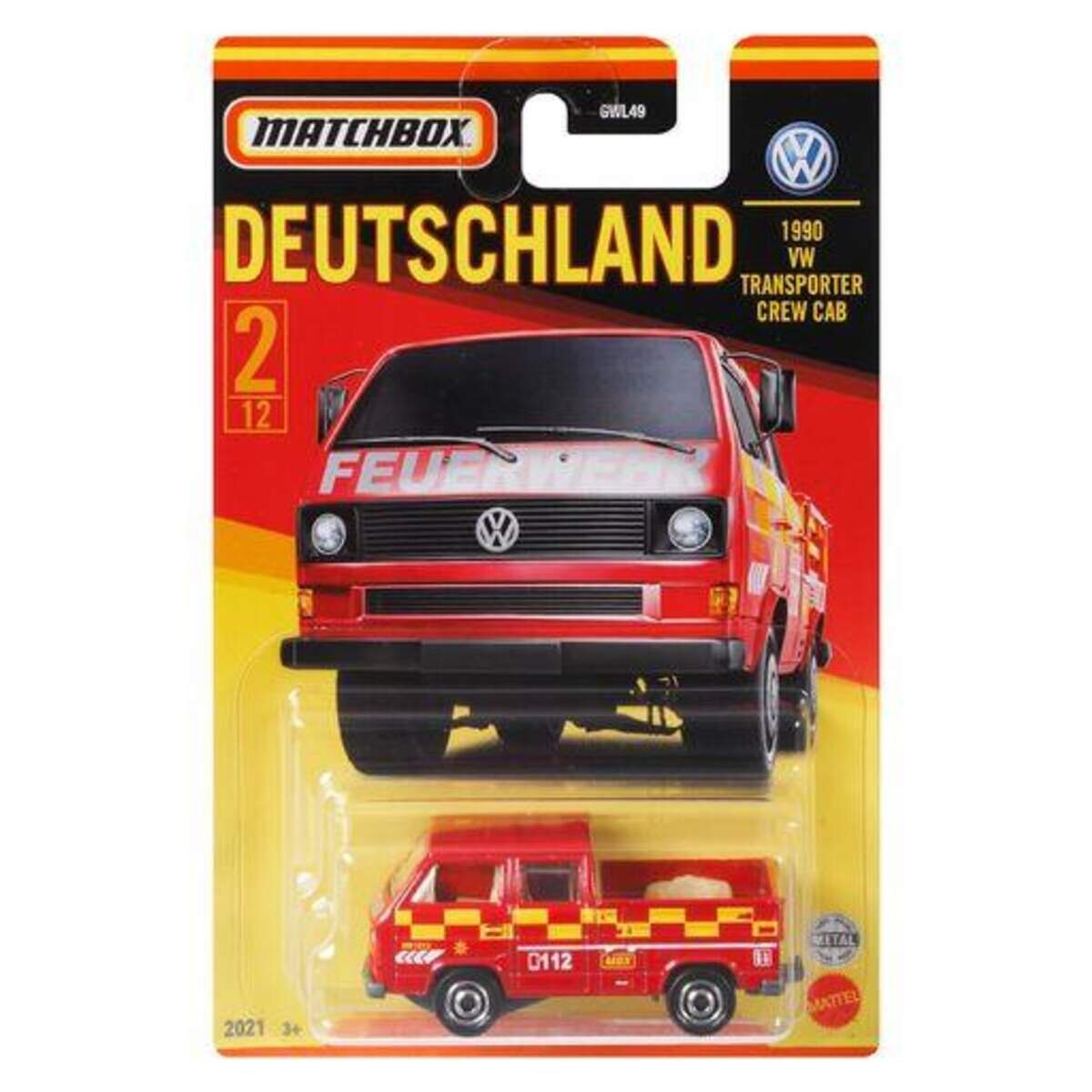 Mattel Matchbox Best of Germany Die-Cast Sortiment, 1 Stück, 5-fach sortiert