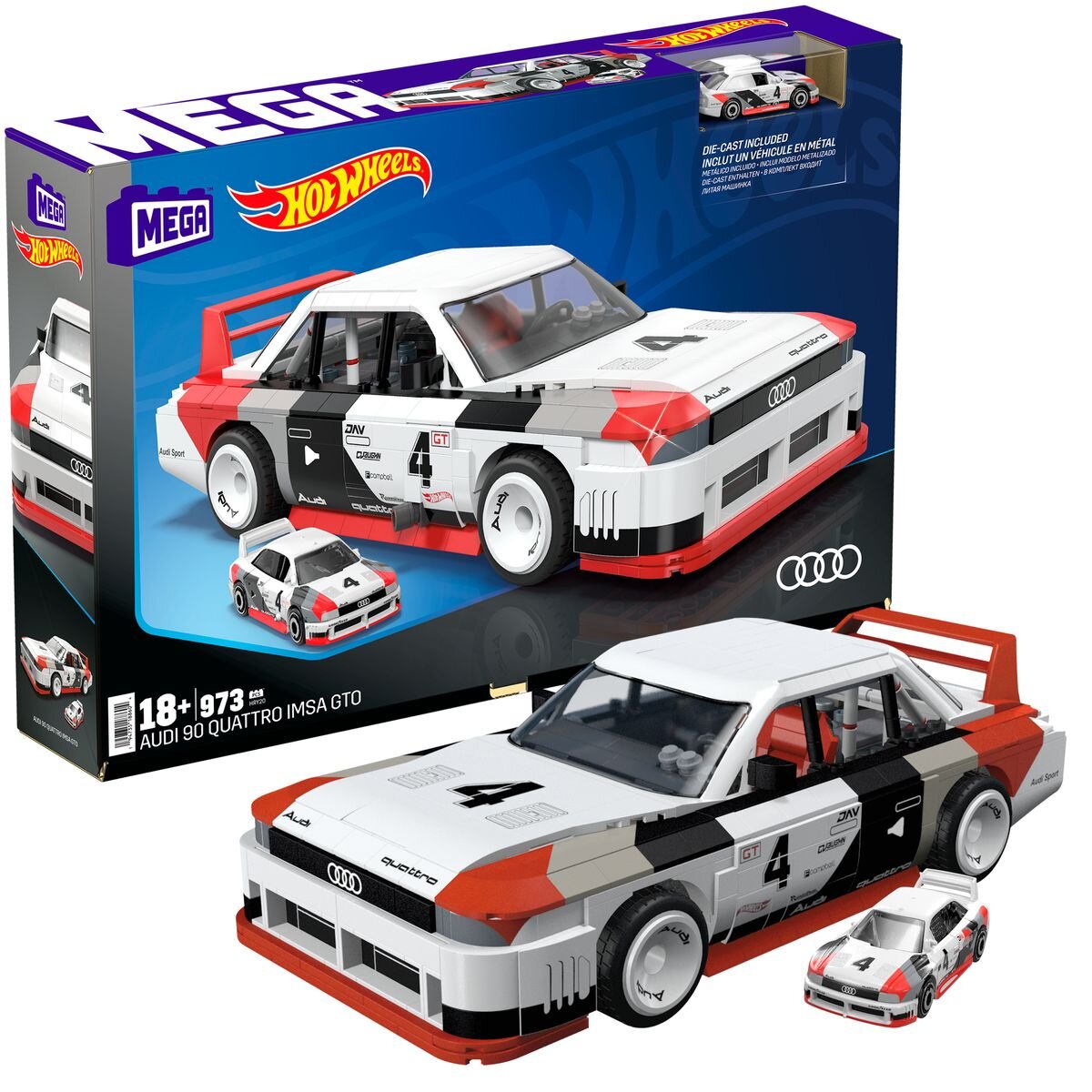 Mattel MEGA Showcase Hot Wheels Audi 90 Quattro IMSA GTO