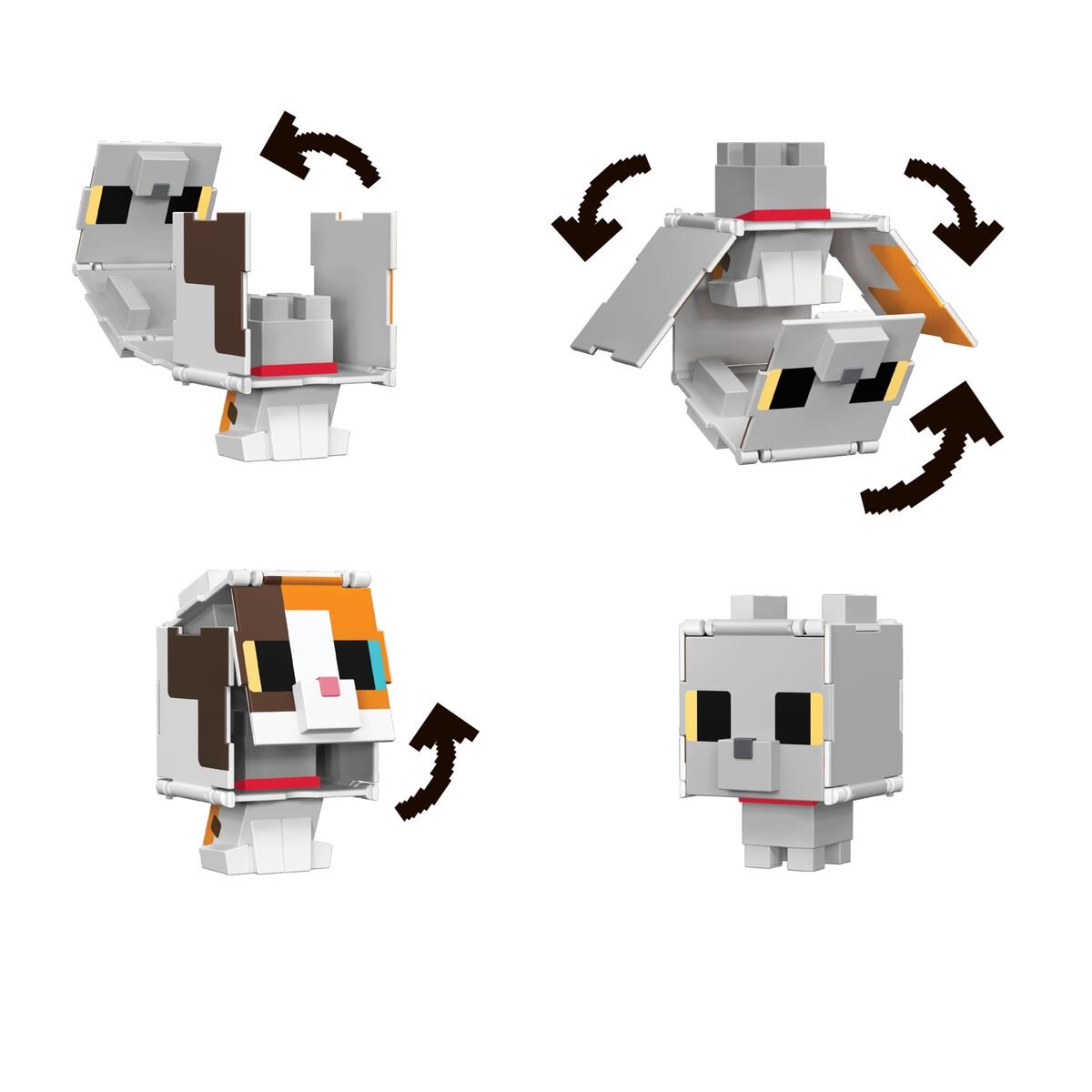 Mattel Minecraft Flippin' Figure Sortiment, 1 Stück, sortiert