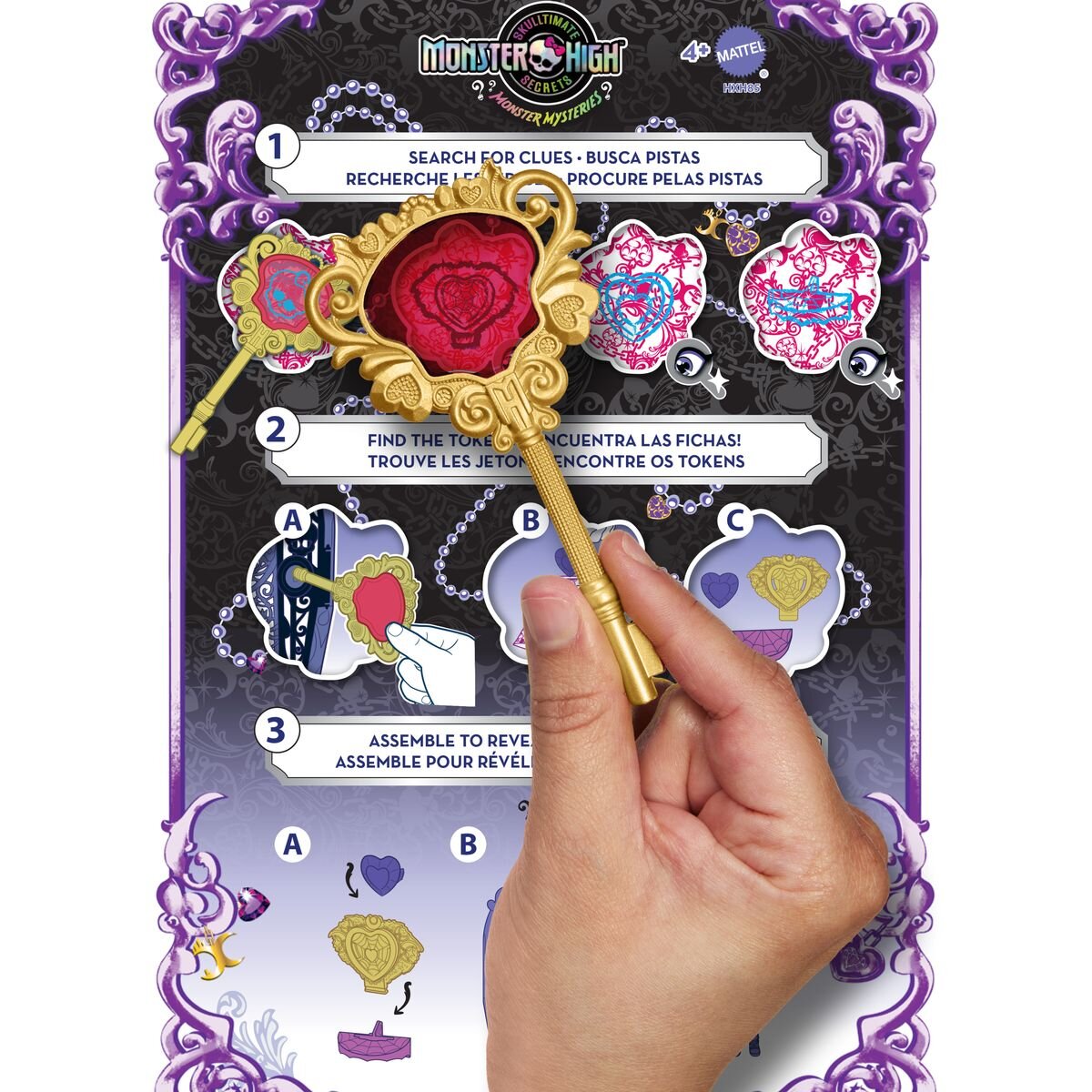 Mattel Monster High Verborgene Schätze Monster Mysteries Clawdeen