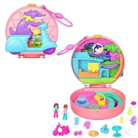 Mattel Polly Pocket Adventure Moped Schatulle
