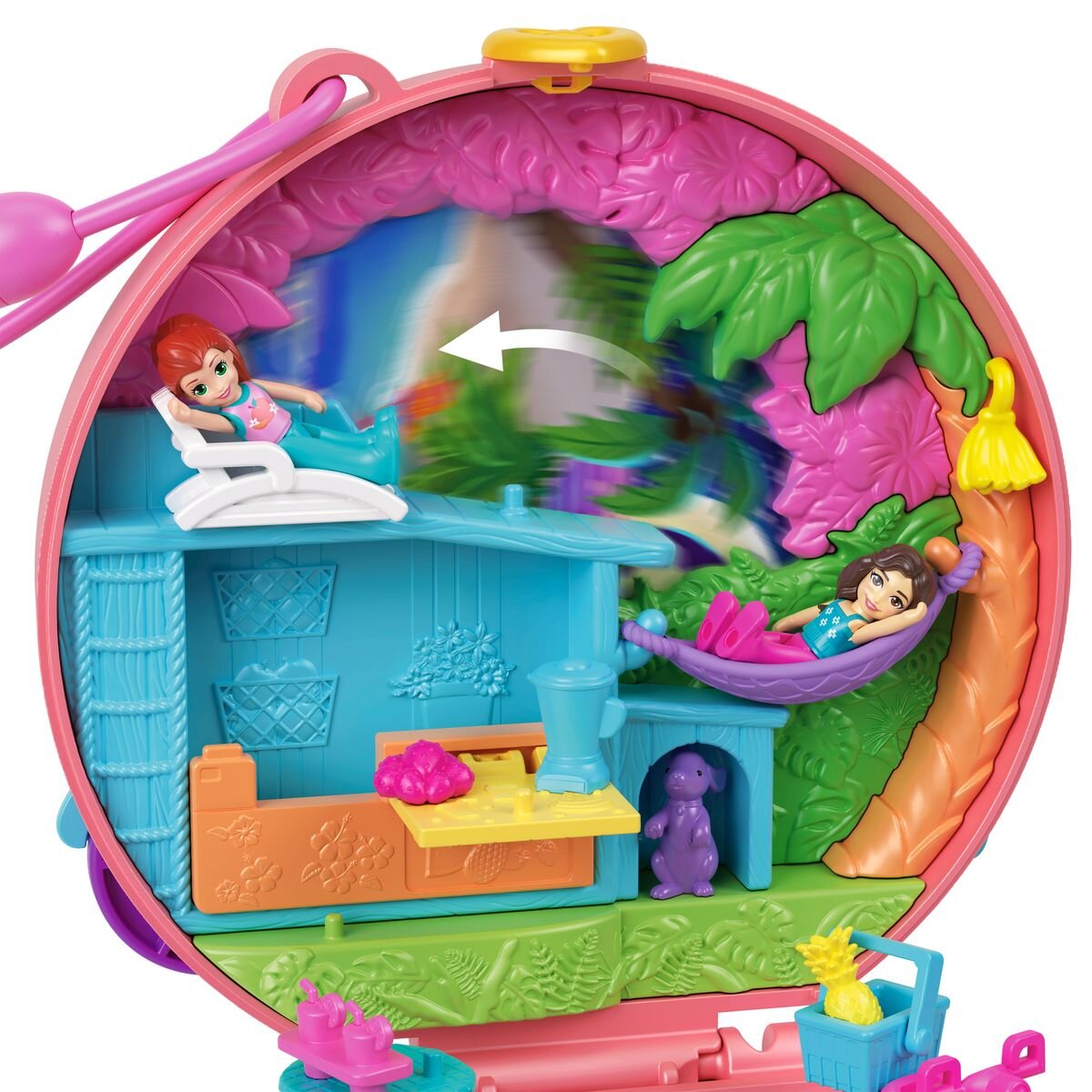 Mattel Polly Pocket Adventure Moped Schatulle