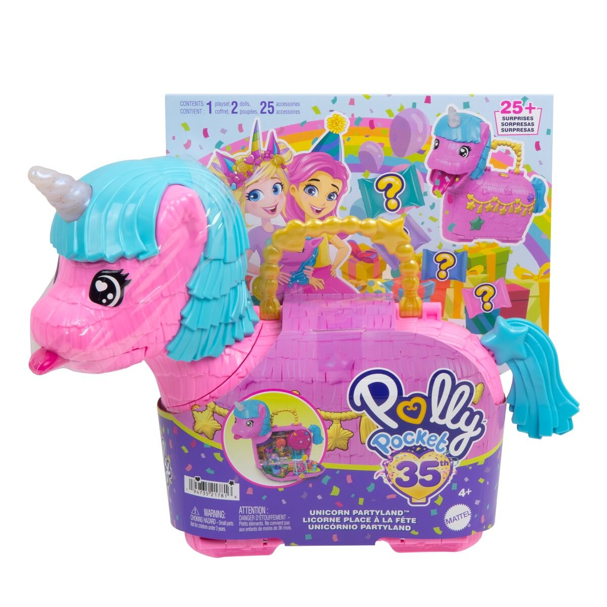 Mattel Polly Pocket Einhorn Party Pinata