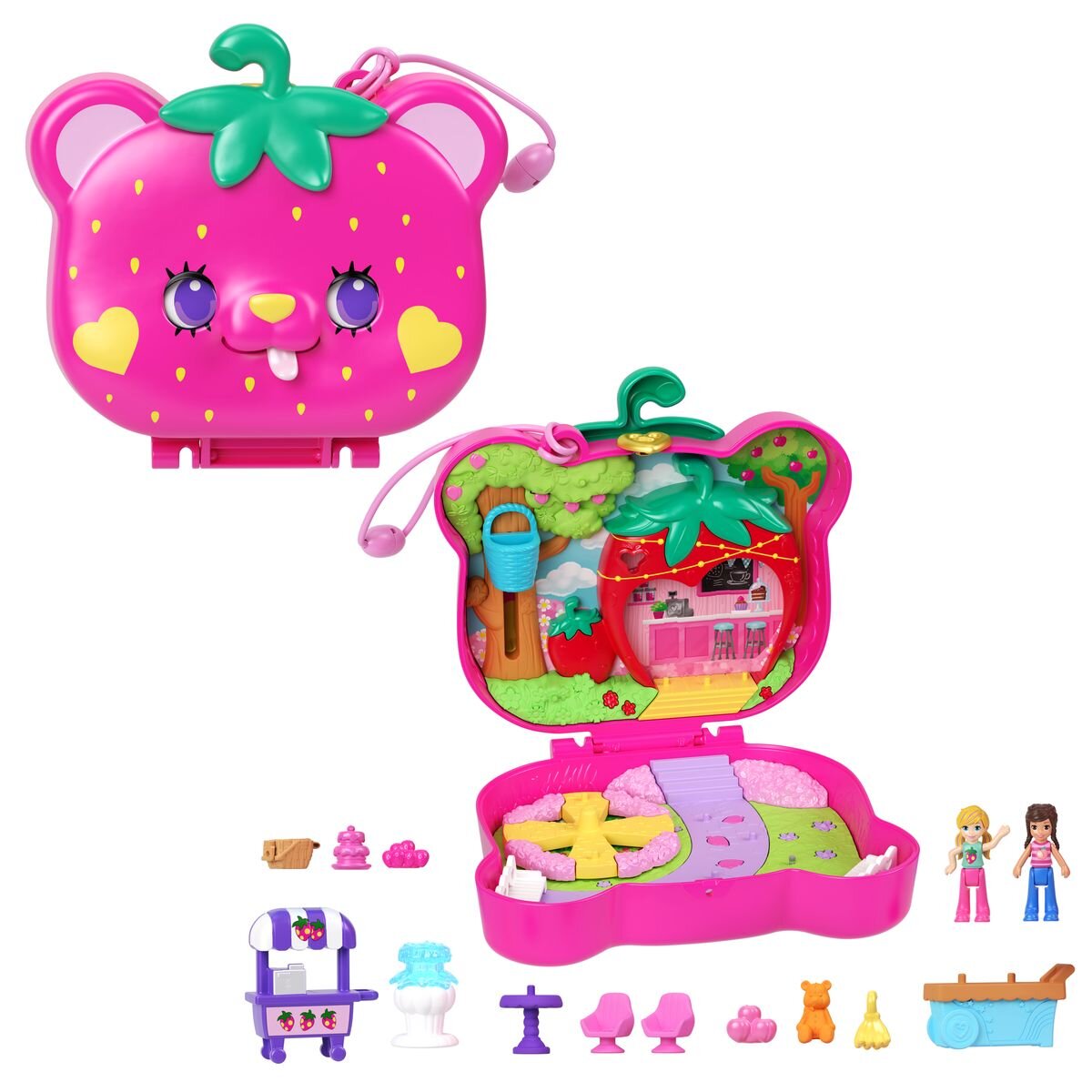 Mattel Polly Pocket Erdbeer-Bärchen Schatulle