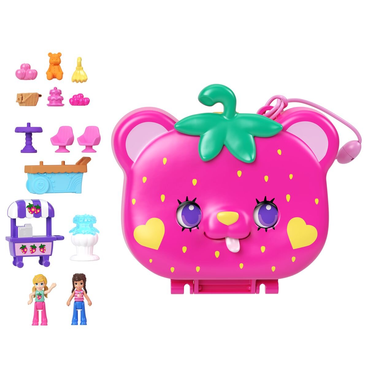 Mattel Polly Pocket Erdbeer-Bärchen Schatulle