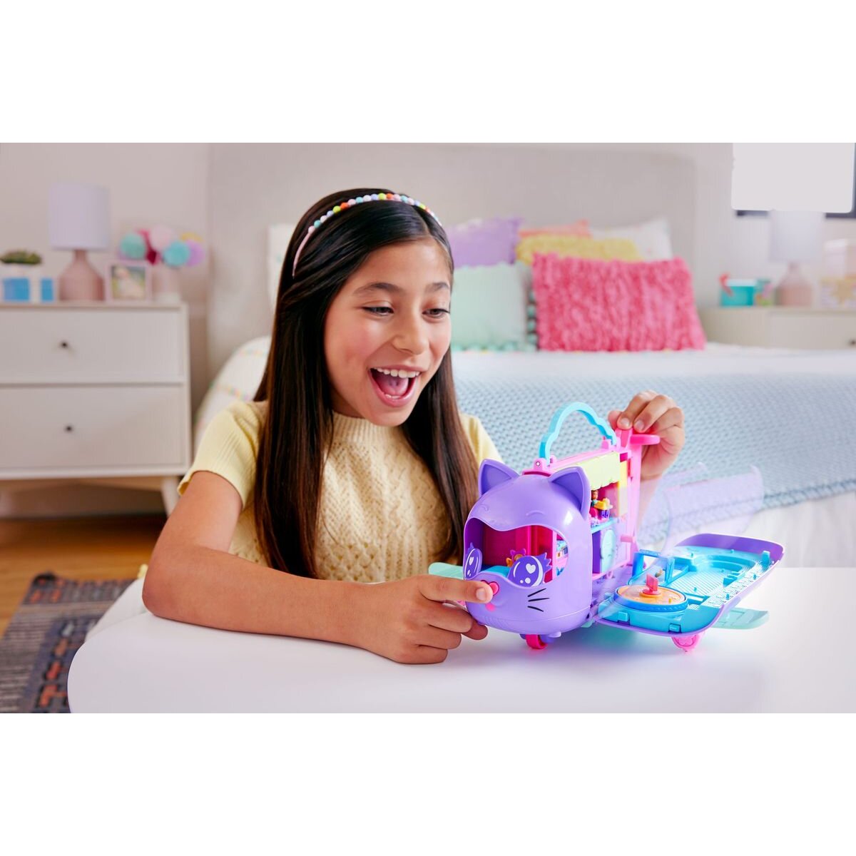 Mattel Polly Pocket Kätzchen Flugzeug