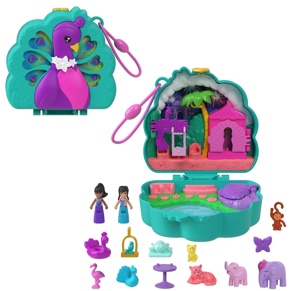 Mattel Polly Pocket Peacock Garden-Schatulle