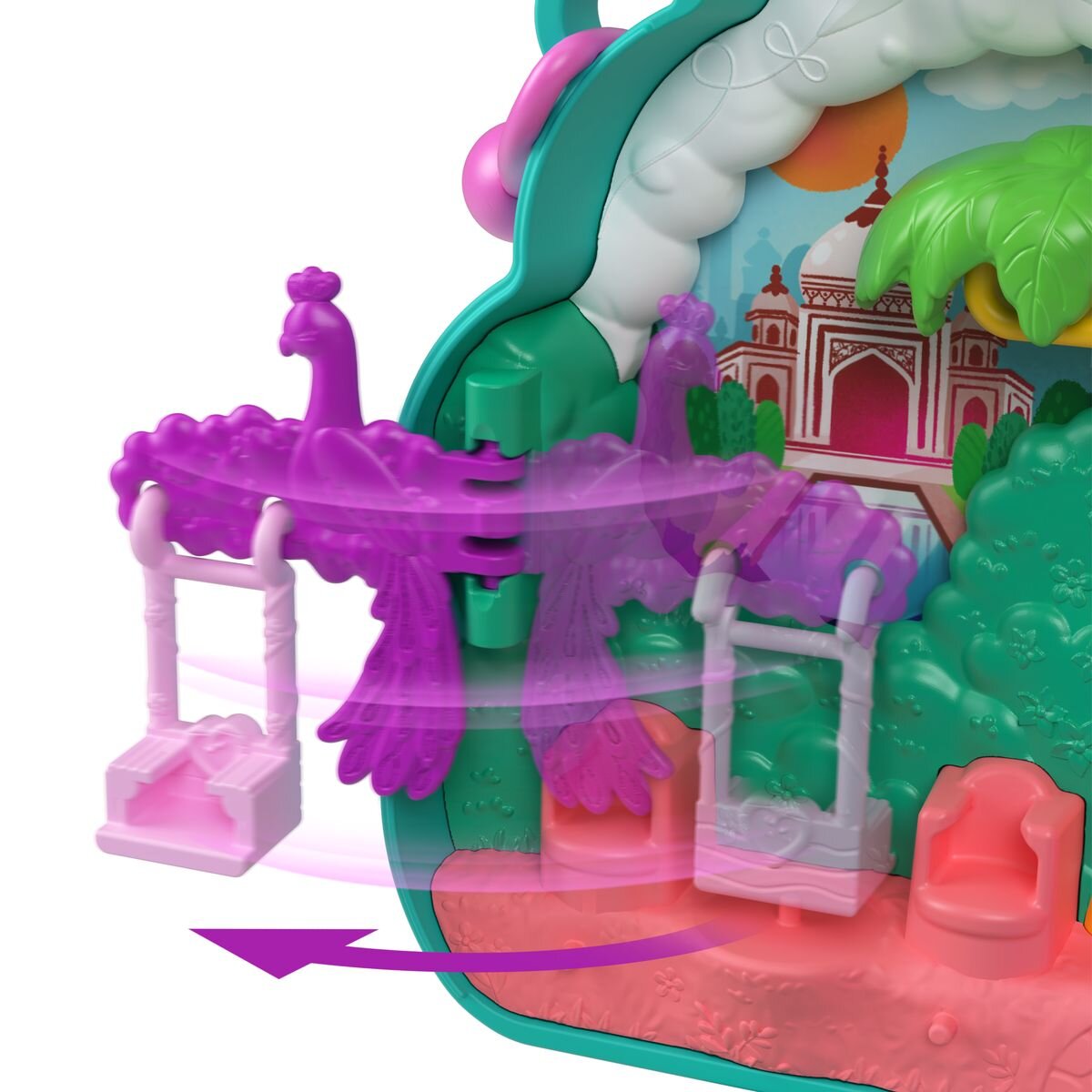 Mattel Polly Pocket Peacock Garden-Schatulle
