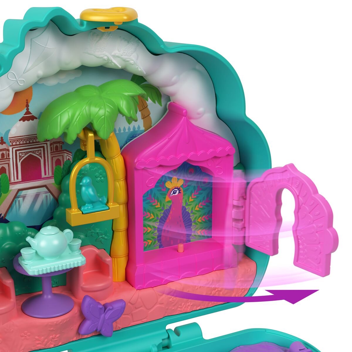 Mattel Polly Pocket Peacock Garden-Schatulle