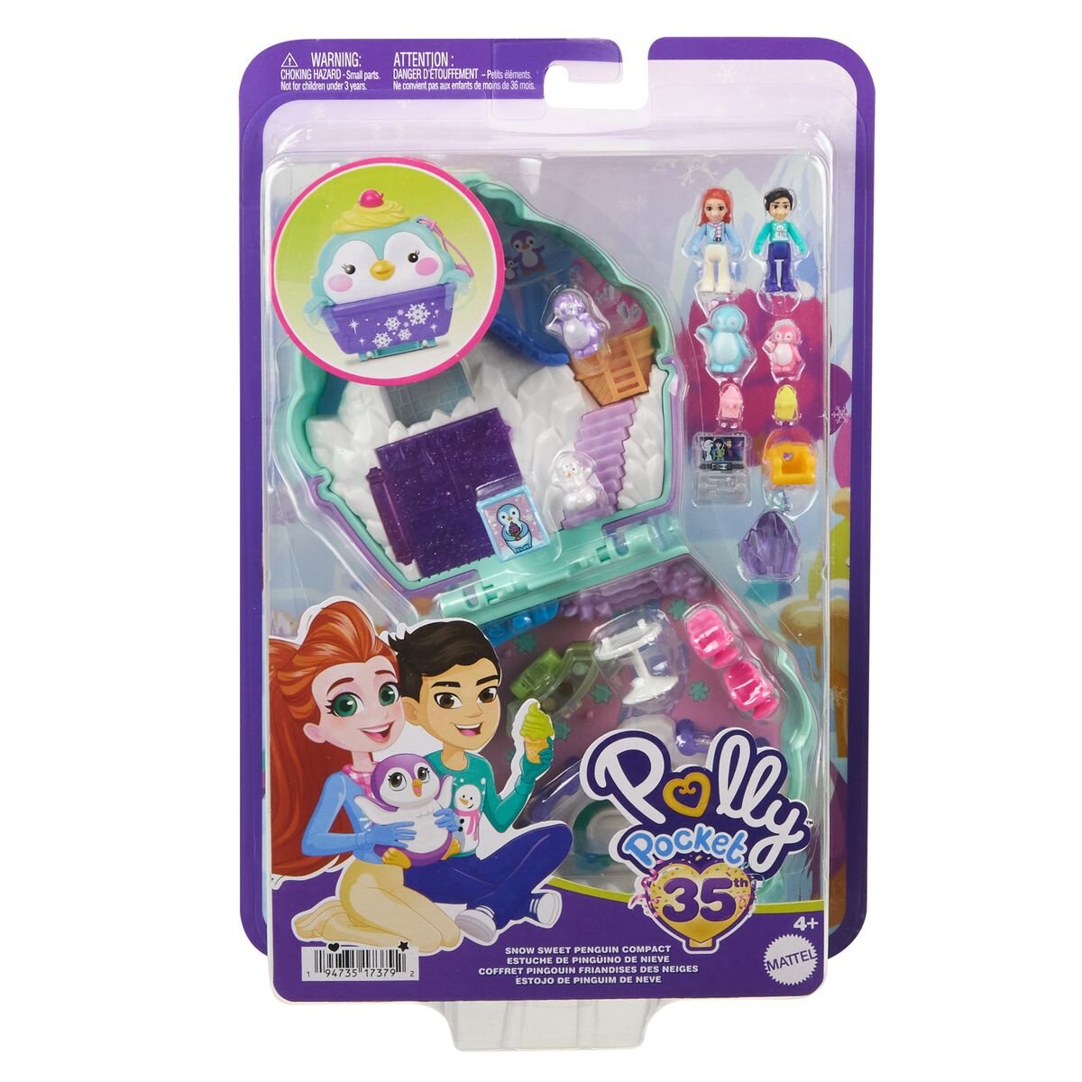 Mattel Polly Pocket Winterliche Pinguin Schatulle