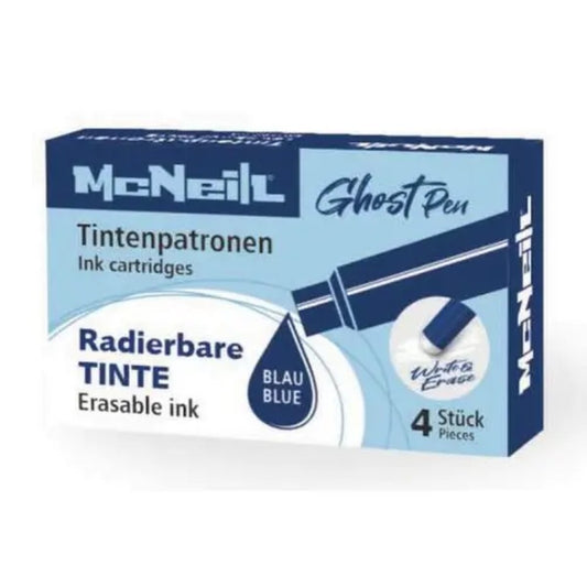 McNeill Tintenpatronen radierbar blau