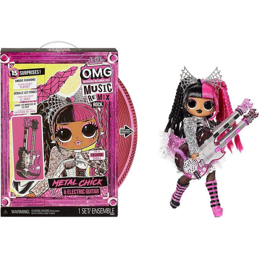 MGA Entertainment L.O.L. Surprise OMG Remix Rock- Metal Chick and Electric Guitar