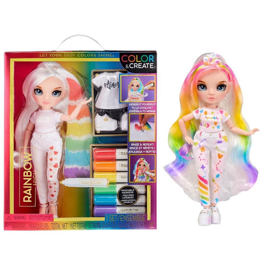 MGA Entertainment Ranbow High Color & Create DIY Puppe
