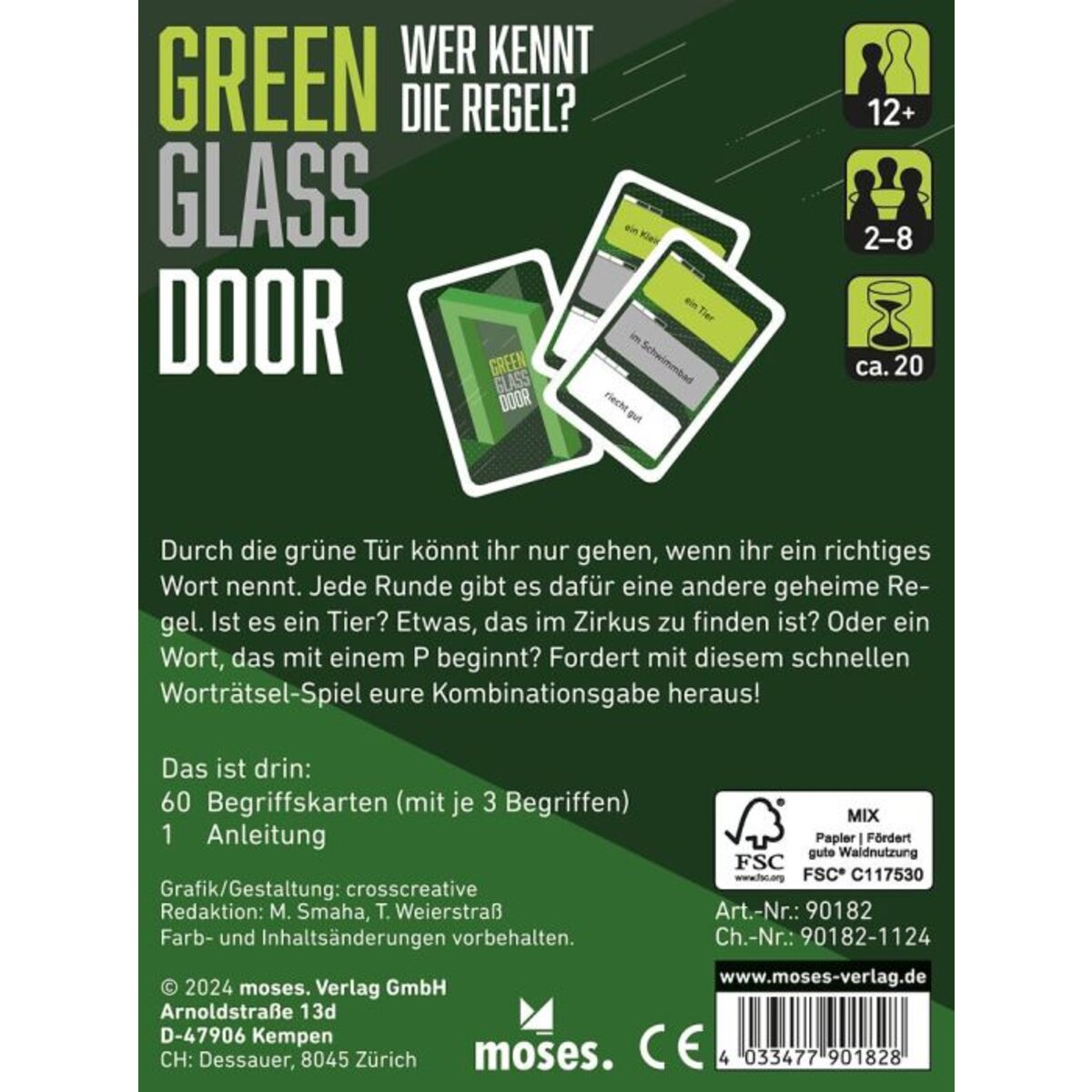 moses. Green Glass Door