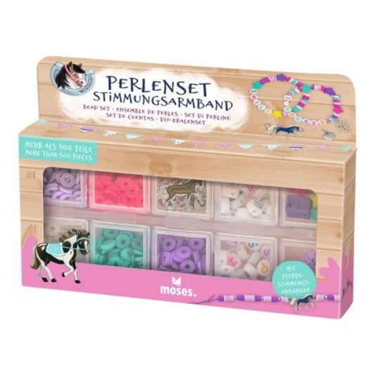 moses. Perlenset Stimmungsarmband Pferde