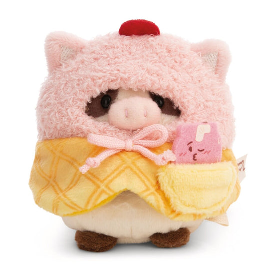 NICI Kuscheltier Set Kuh Moona mit Milch-Shake u. Softeiskostüm