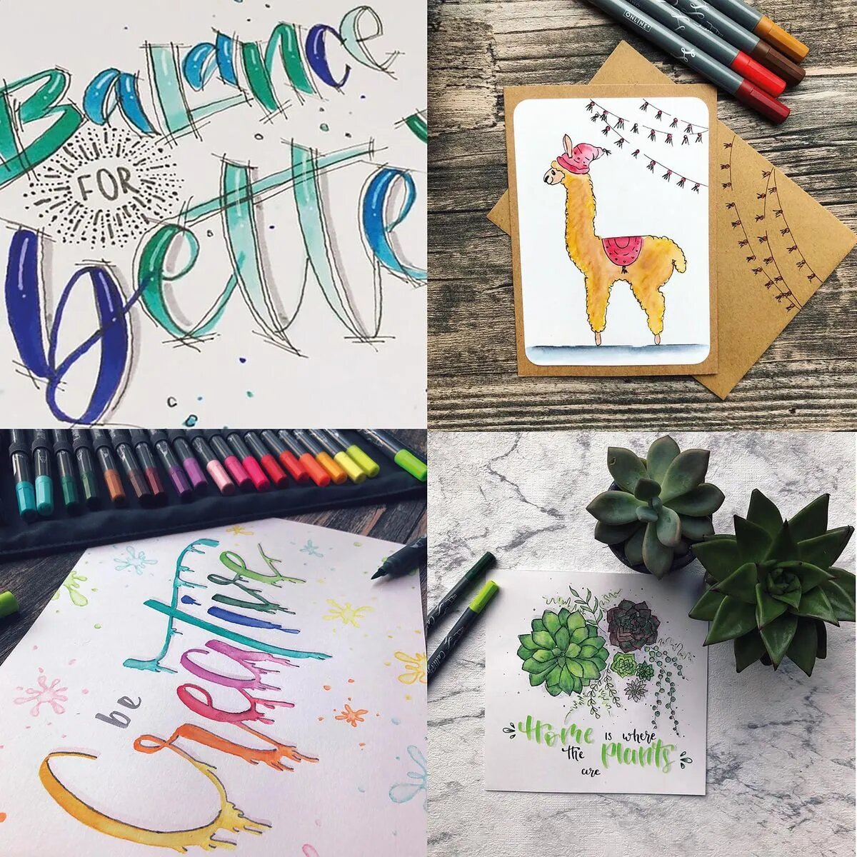 ONLINE Calli.Brush Pens in Roll Pouch