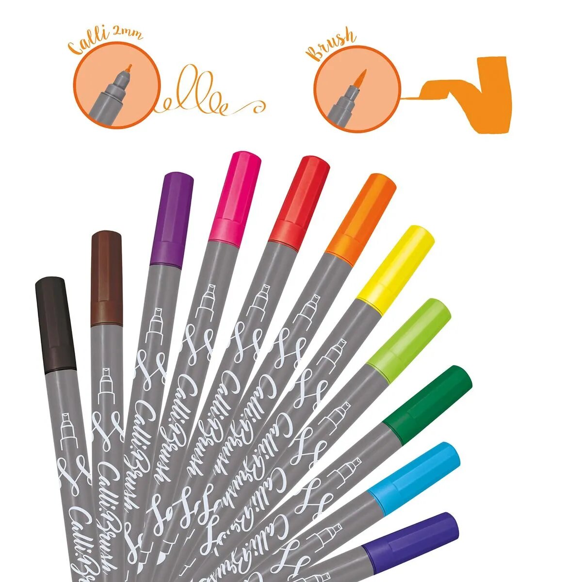 ONLINE Calli.Brush Pens in Roll Pouch