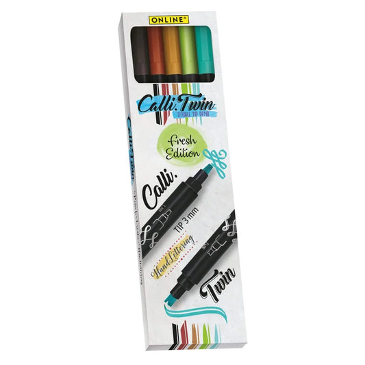 ONLINE Calli.Twin Fresh, 5er Set Handlettering Pens
