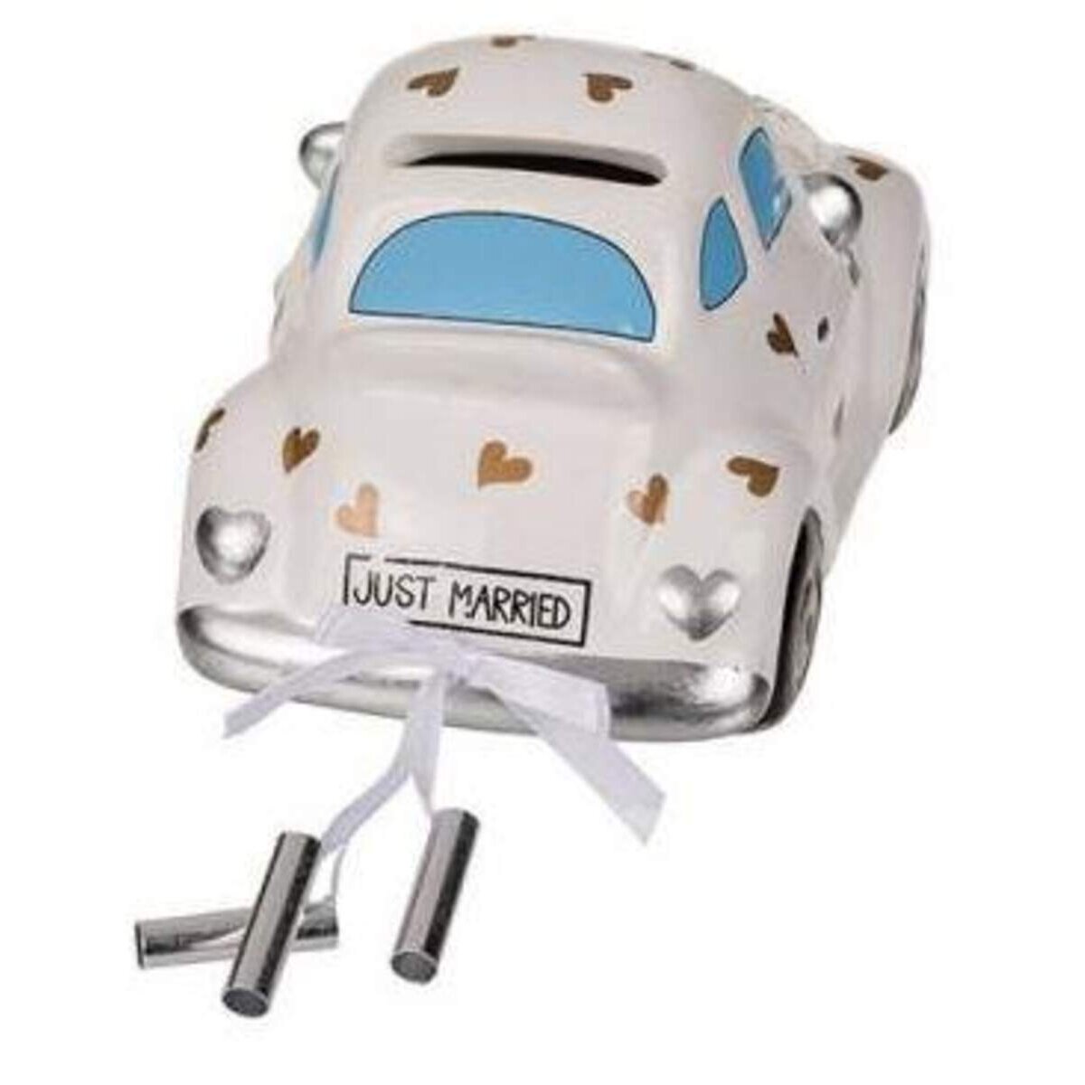 Out of the Blue Spardose Hochzeitsauto mit Schloss,,ca. 16 x 8,5 cm