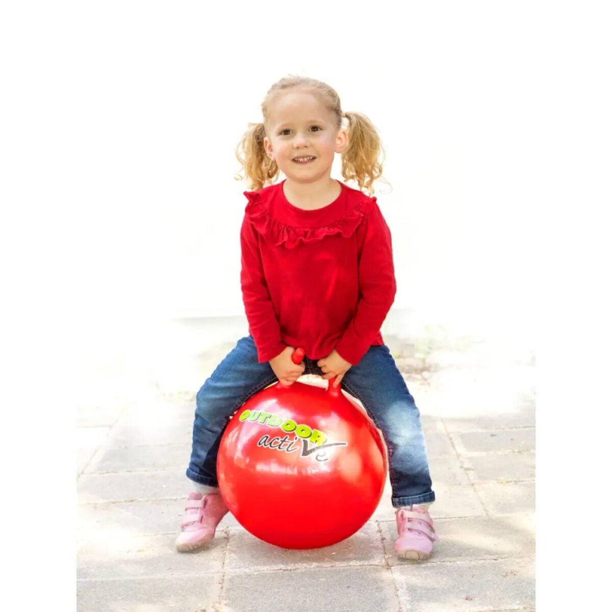 Outdoor active Sprungball Rot, ⌀35 cm