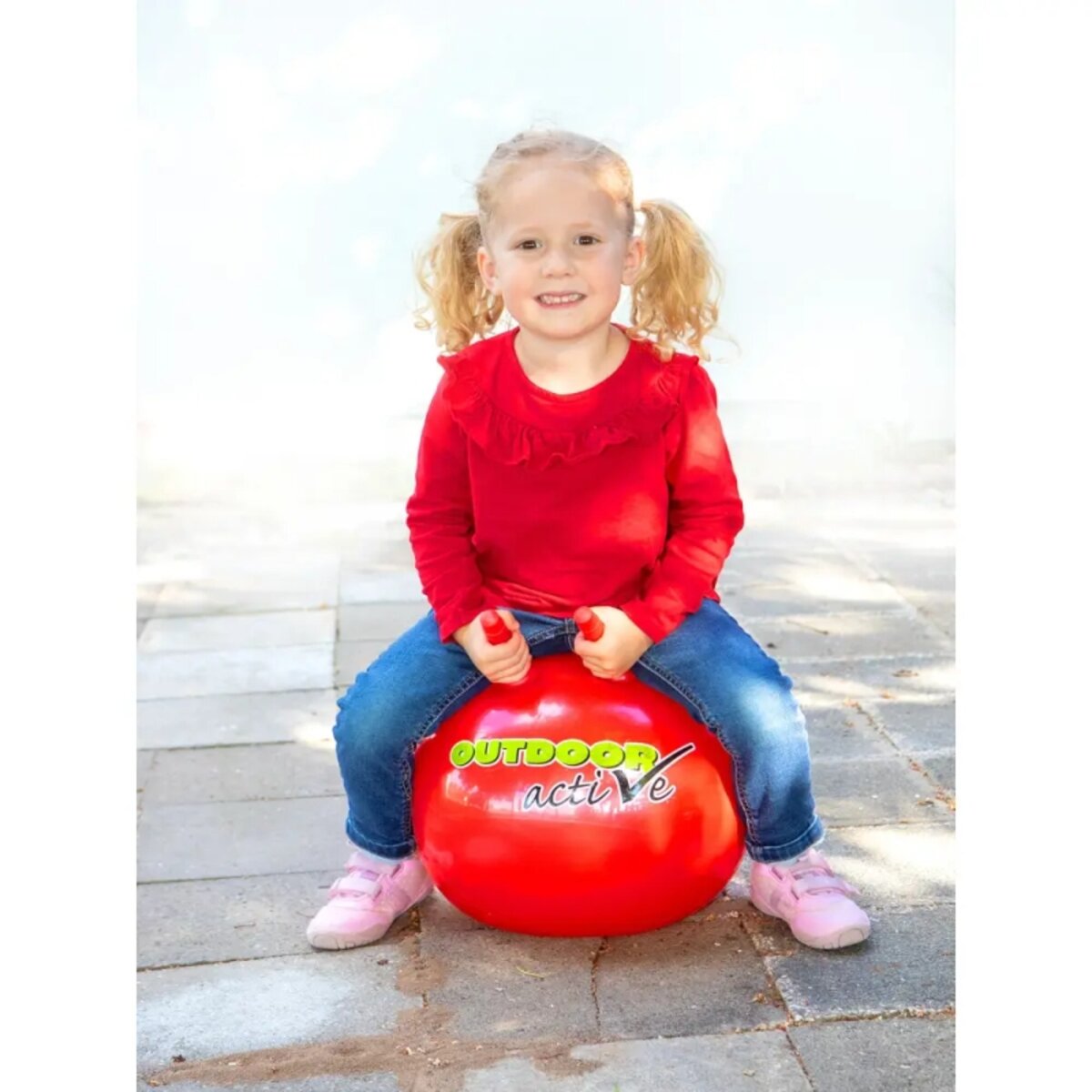 Outdoor active Sprungball Rot, ⌀35 cm