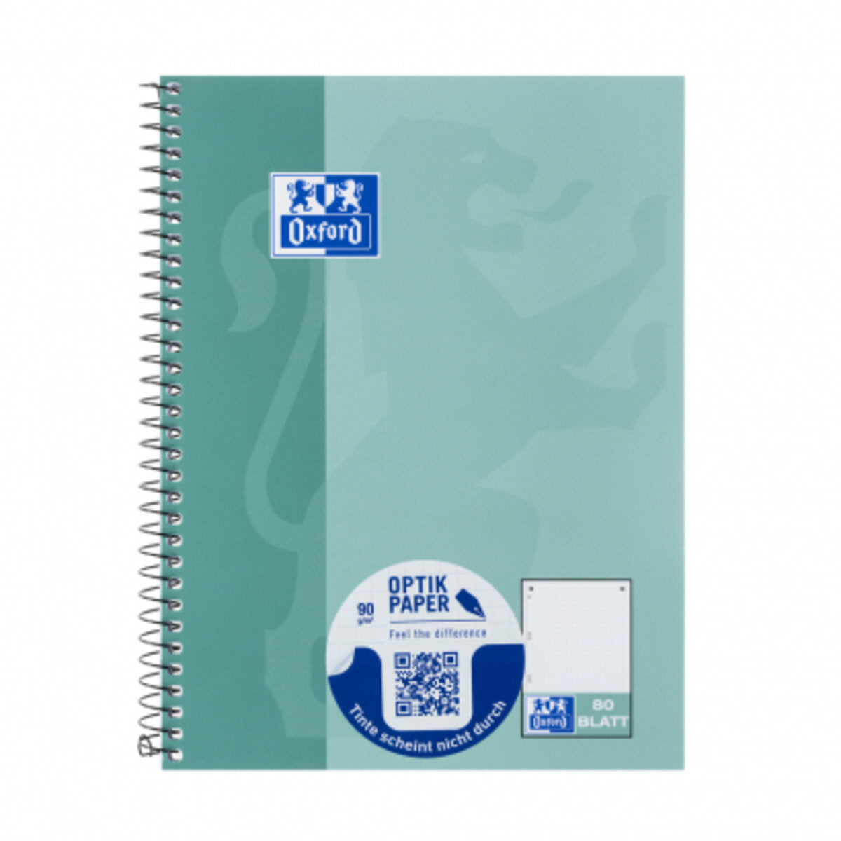 Oxford Collegeblock A5+, 80 Blatt, Dotted, SCRIBZEE® kompatibel, Optik Paper®