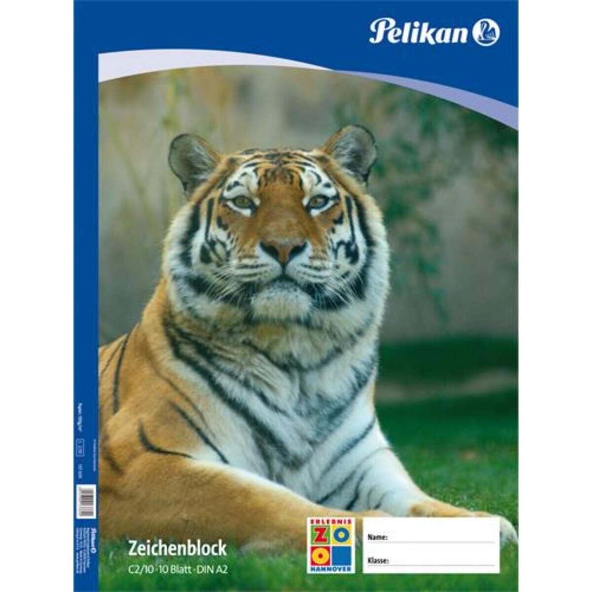 Pelikan Zeichenblock C2/10, A2, 10 Blatt, sortiert