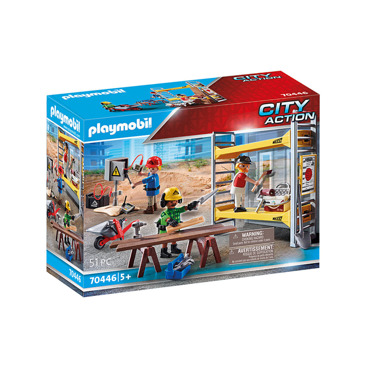 PLAYMOBIL® 70446 City Action - Baugerüst mit Handwerkern