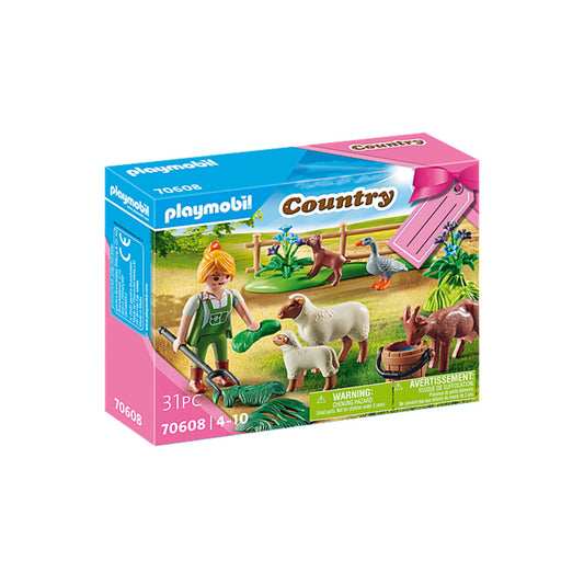 PLAYMOBIL® 70608 Country  Geschenkset "Bäuerin mit Weidetieren"