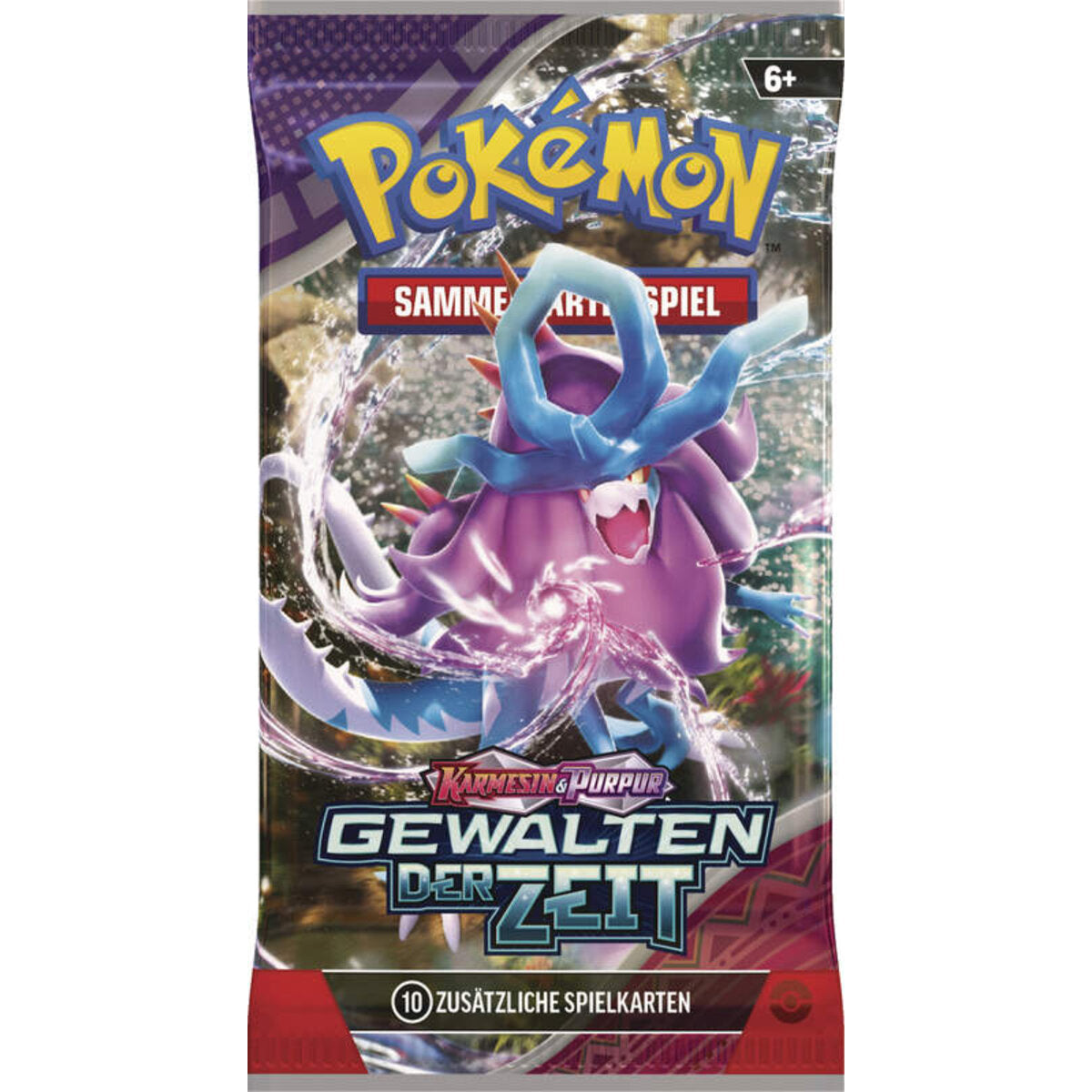 Pokemon Karmesin & Purpur - Gewalten der Zeit Booster, 1 Stück, Design sortiert