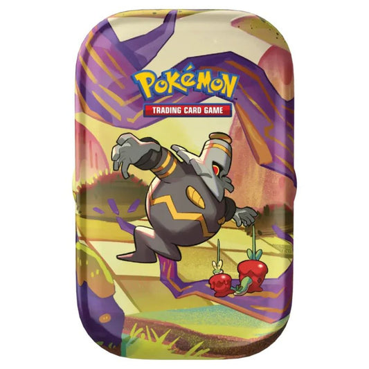 Pokemon Mini Tin-Box Karmesin & Purpur - Nebel der Sagen, 1 Stück, 5-fach sortiert