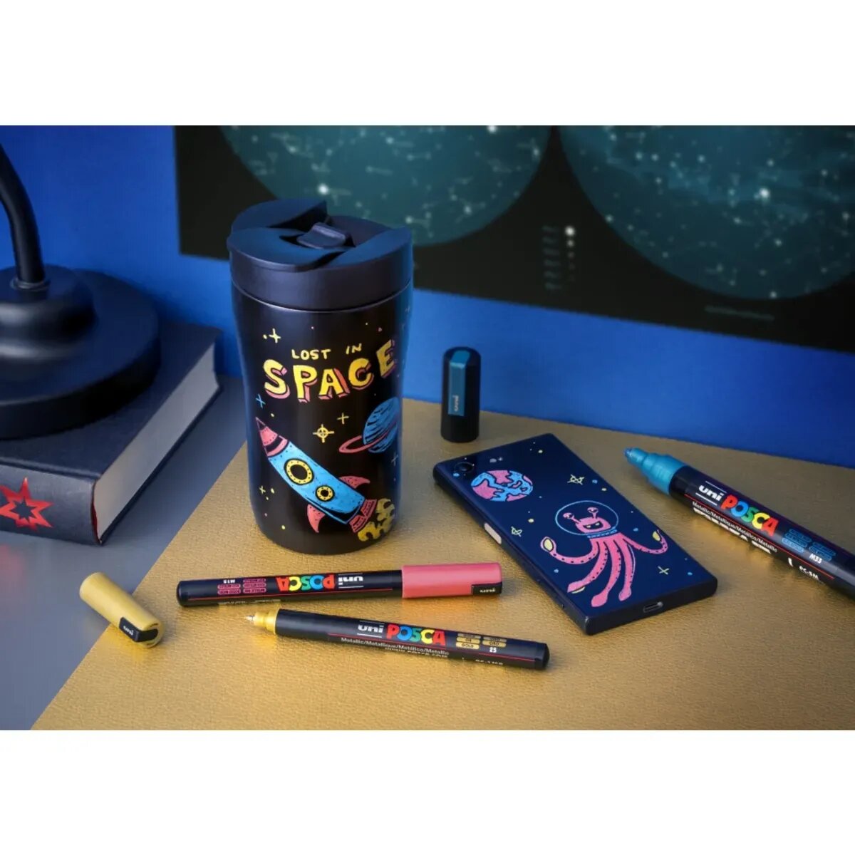 Posca Marker UNI POSCA PC-1MR met.blau