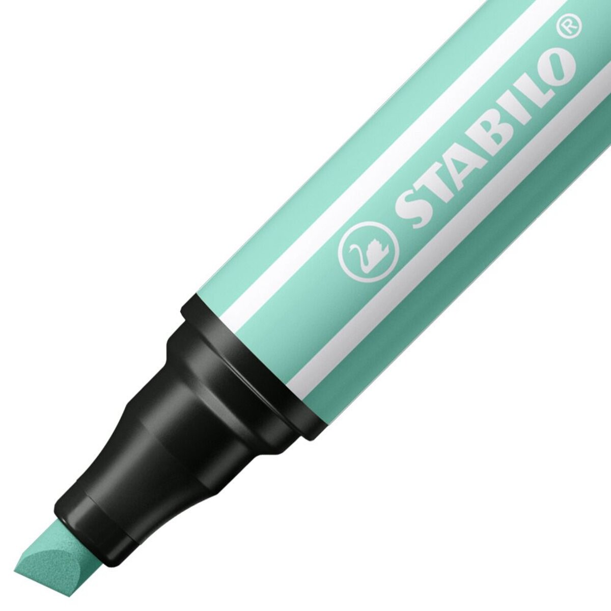 Premium-Filzstift mit dicker Keilspitze - STABILO Pen 68 MAX - Einzelstift - eisgrün
