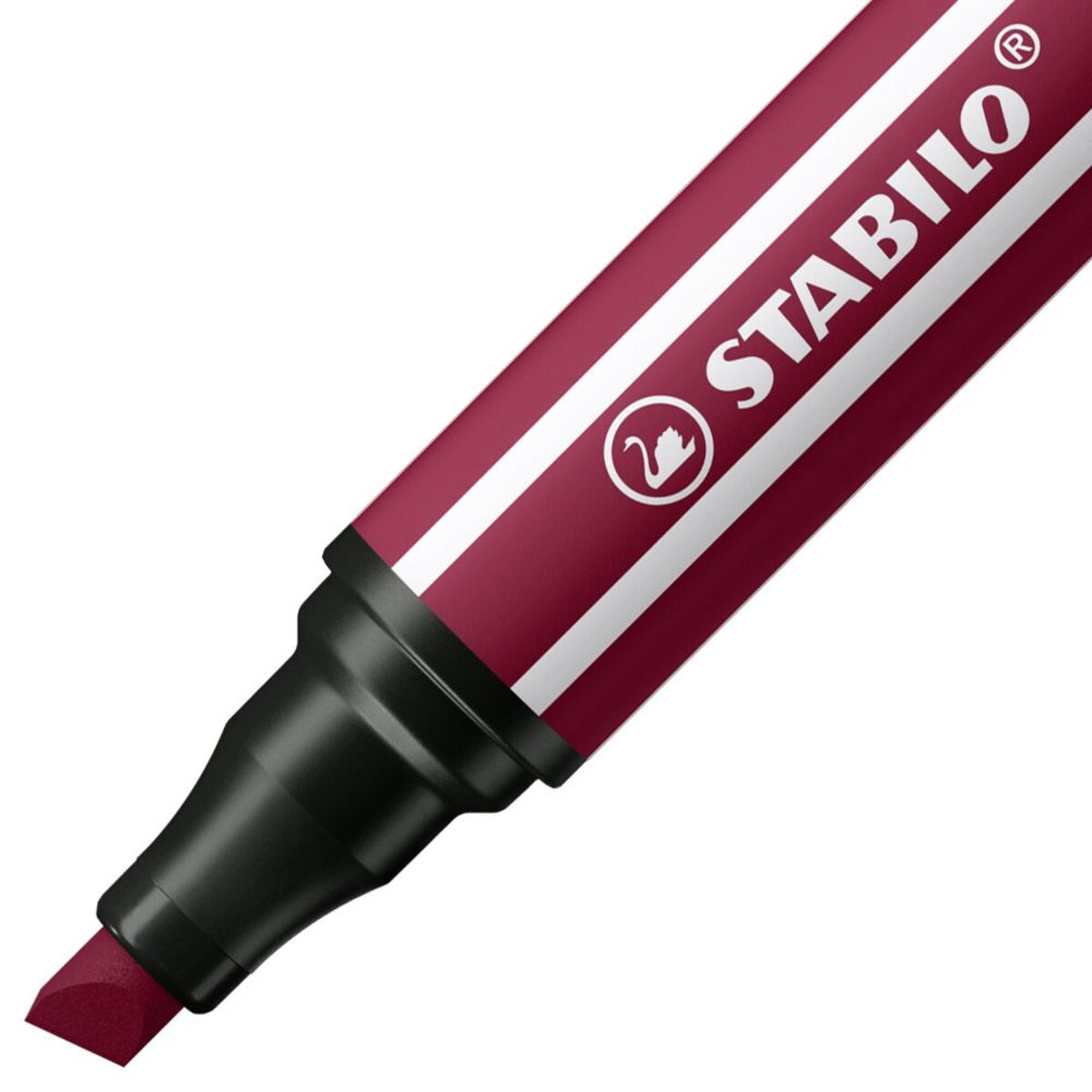 Premium-Filzstift mit dicker Keilspitze - STABILO Pen 68 MAX - Einzelstift - purpur