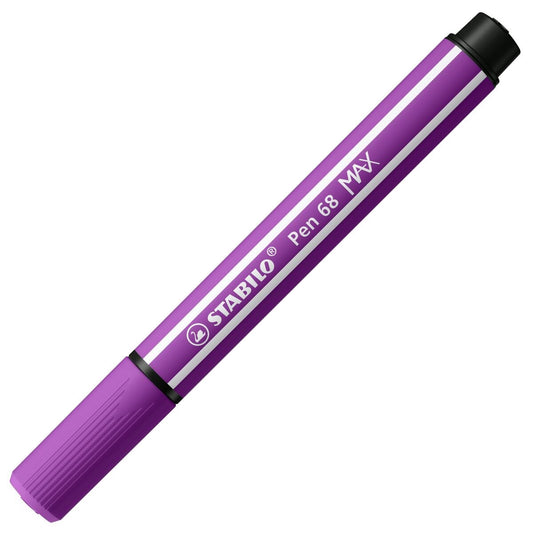 Premium-Filzstift mit dicker Keilspitze - STABILO Pen 68 MAX - Einzelstift - lila