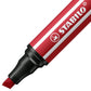 Premium-Filzstift mit dicker Keilspitze - STABILO Pen 68 MAX - Einzelstift - karmin