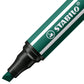 Premium-Filzstift mit dicker Keilspitze - STABILO Pen 68 MAX - Einzelstift - blaugrün