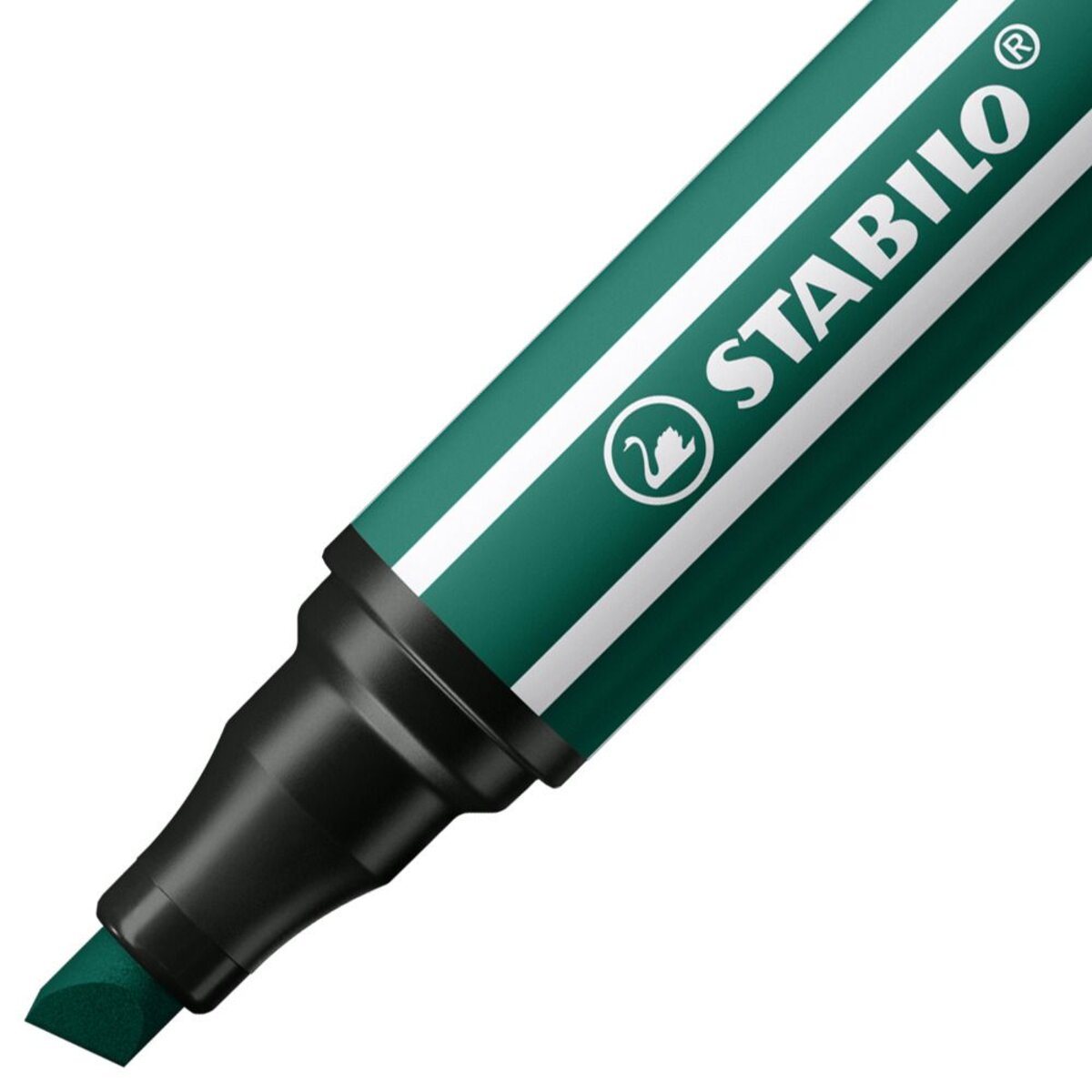 Premium-Filzstift mit dicker Keilspitze - STABILO Pen 68 MAX - Einzelstift - blaugrün