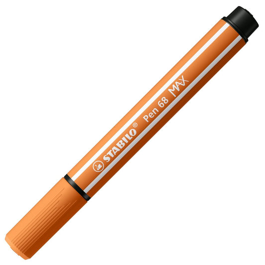 Premium-Filzstift mit dicker Keilspitze - STABILO Pen 68 MAX - Einzelstift - gelbrot