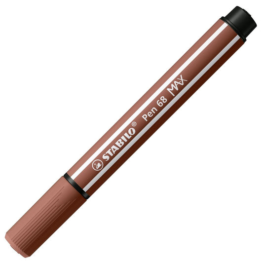 Premium-Filzstift mit dicker Keilspitze - STABILO Pen 68 MAX - Einzelstift - siena