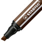 Premium-Filzstift mit dicker Keilspitze - STABILO Pen 68 MAX - Einzelstift - braun